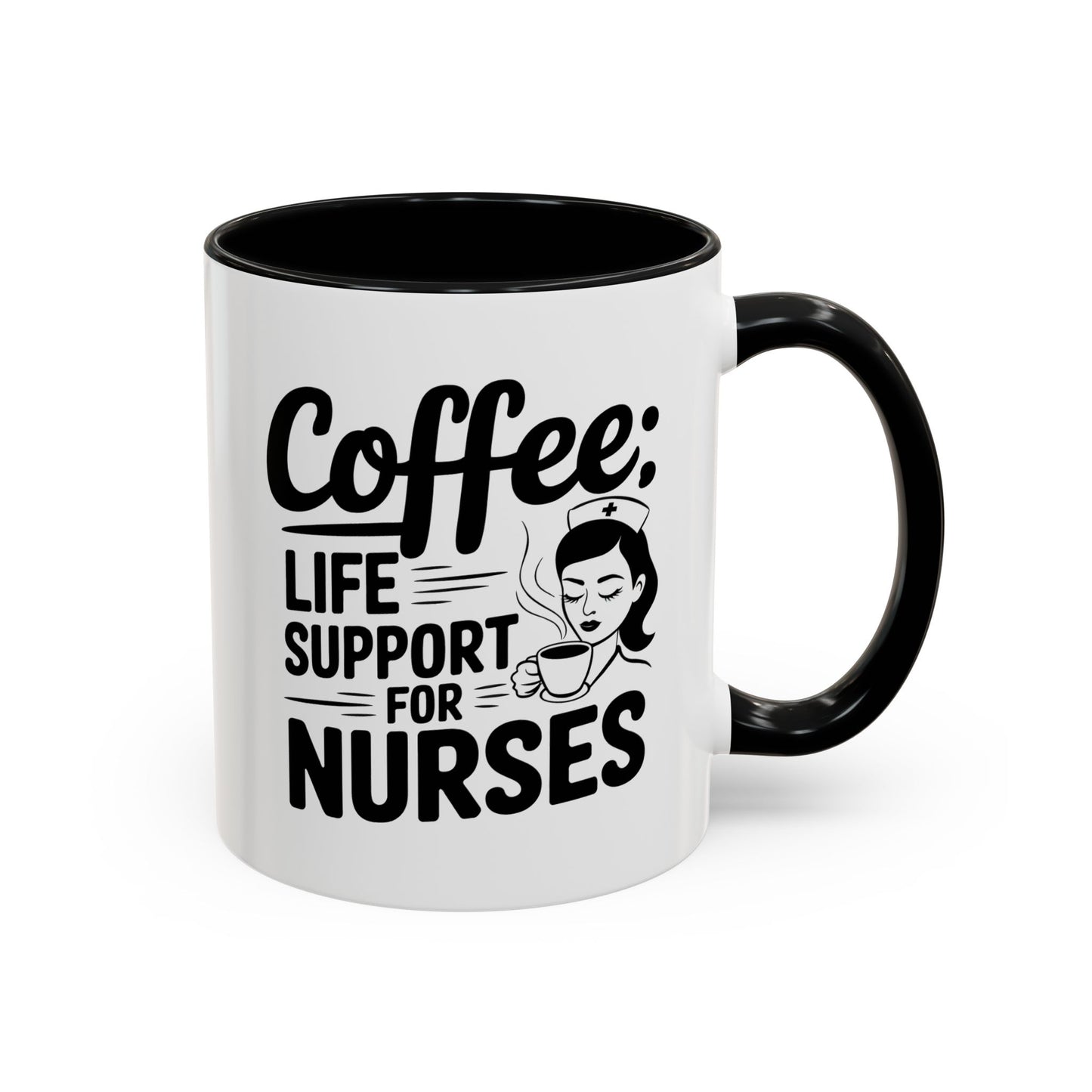 Coffee: Life Support for Nurses Mug – 11oz Essential for Caregivers