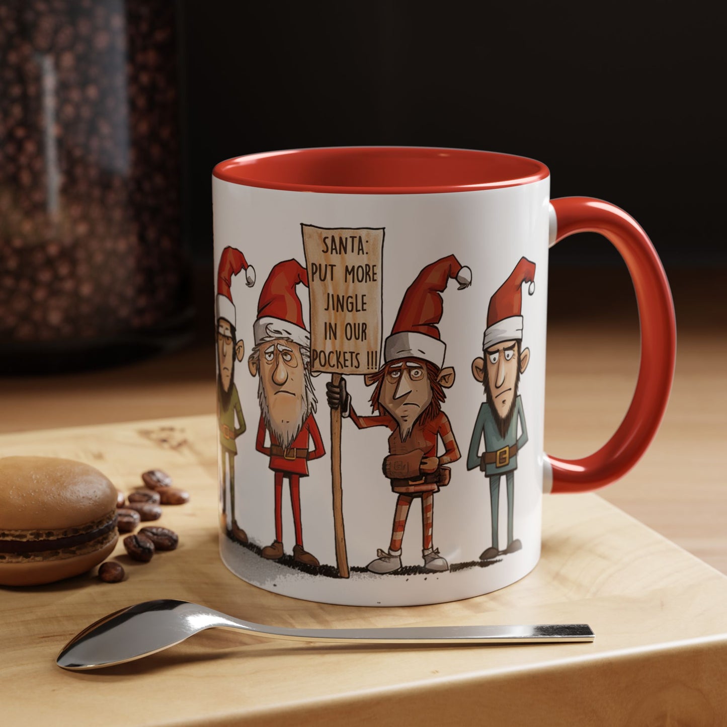 Santa’s Elves on Strike Christmas Mug – Funny & Festive Holiday Gift!