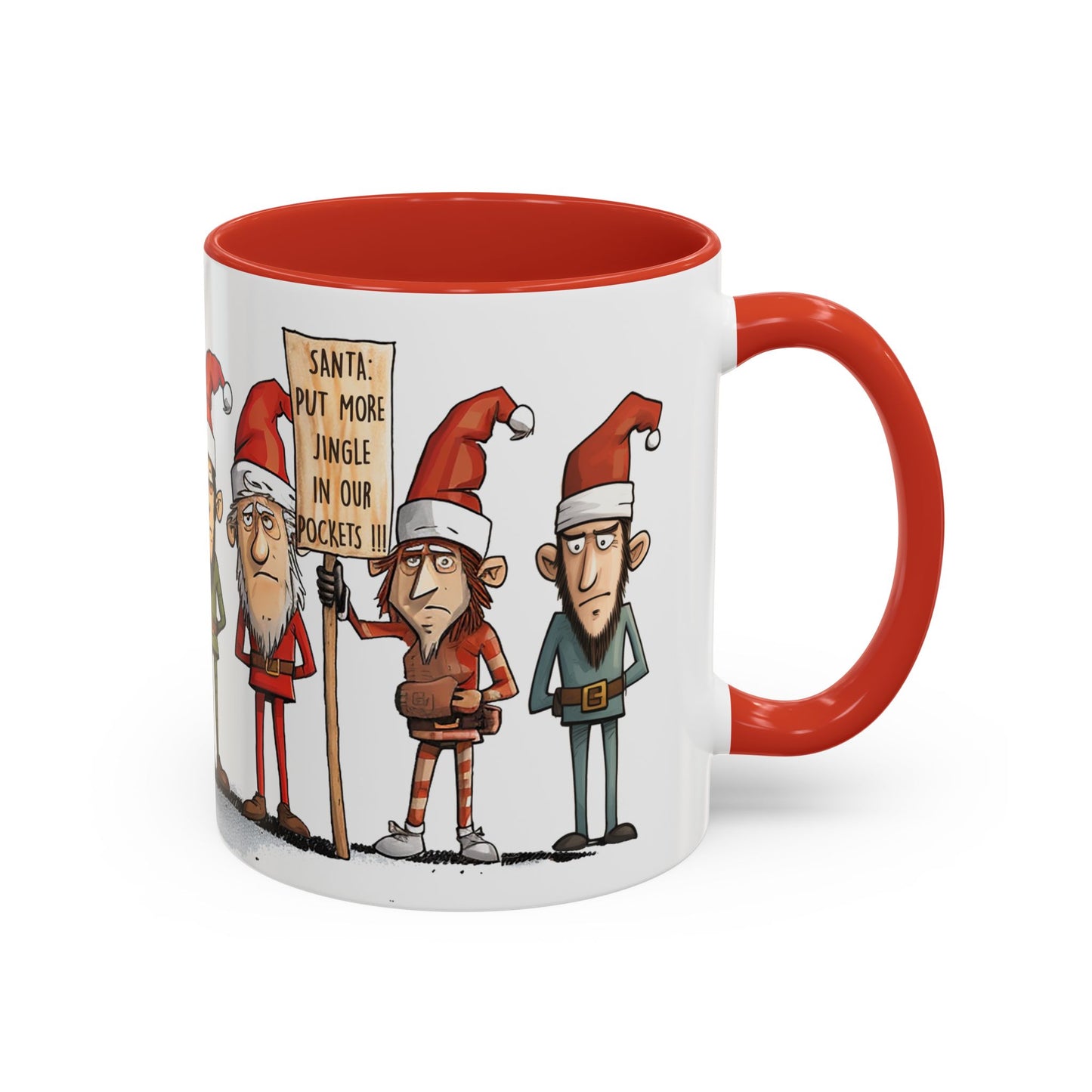 Santa’s Elves on Strike Christmas Mug – Funny & Festive Holiday Gift!