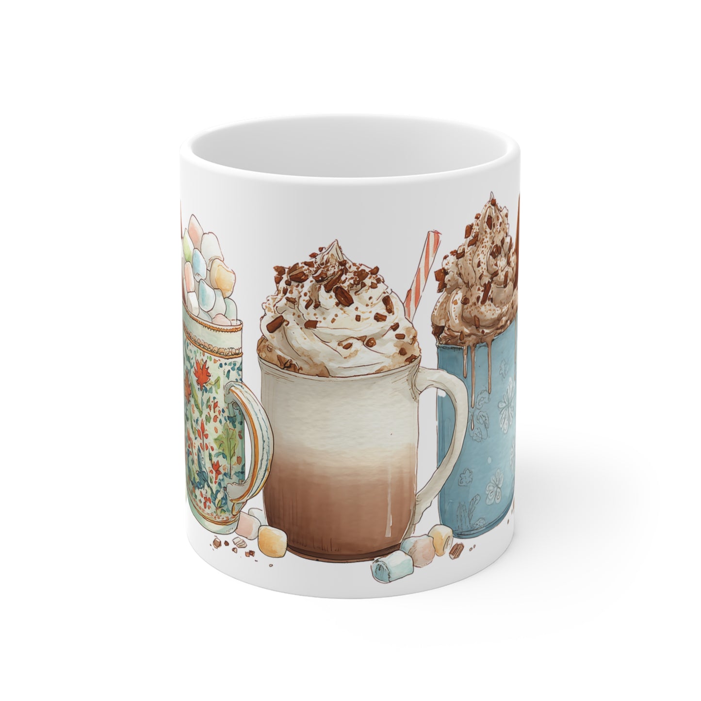 Hot Cocoa Mug | Watercolor Collection Seasonal: Fall