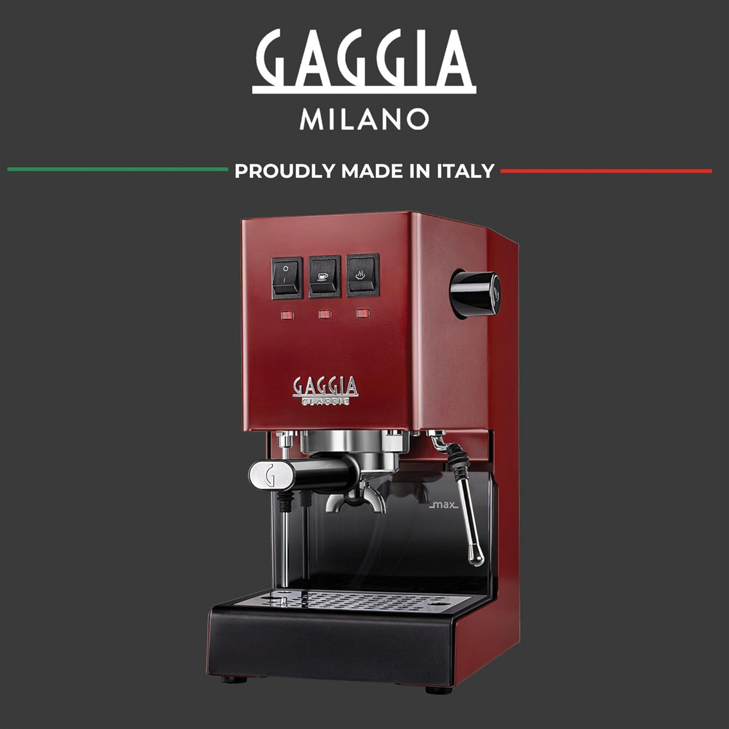 Gaggia Classic Pro Espresso Machine – Cherry Red