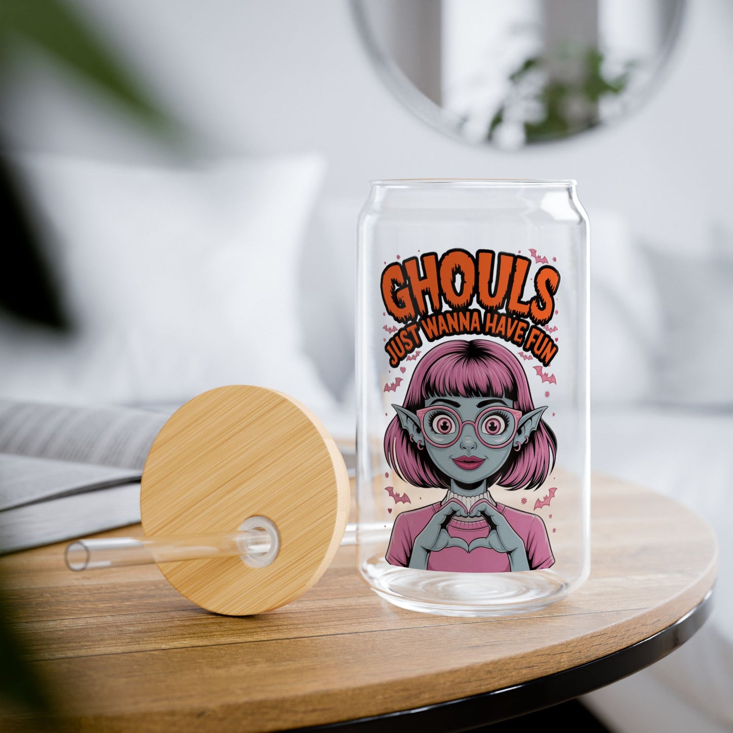 Ghouls Just Wanna Have Fun Sipper Mug – 16oz Spooky Drinkware