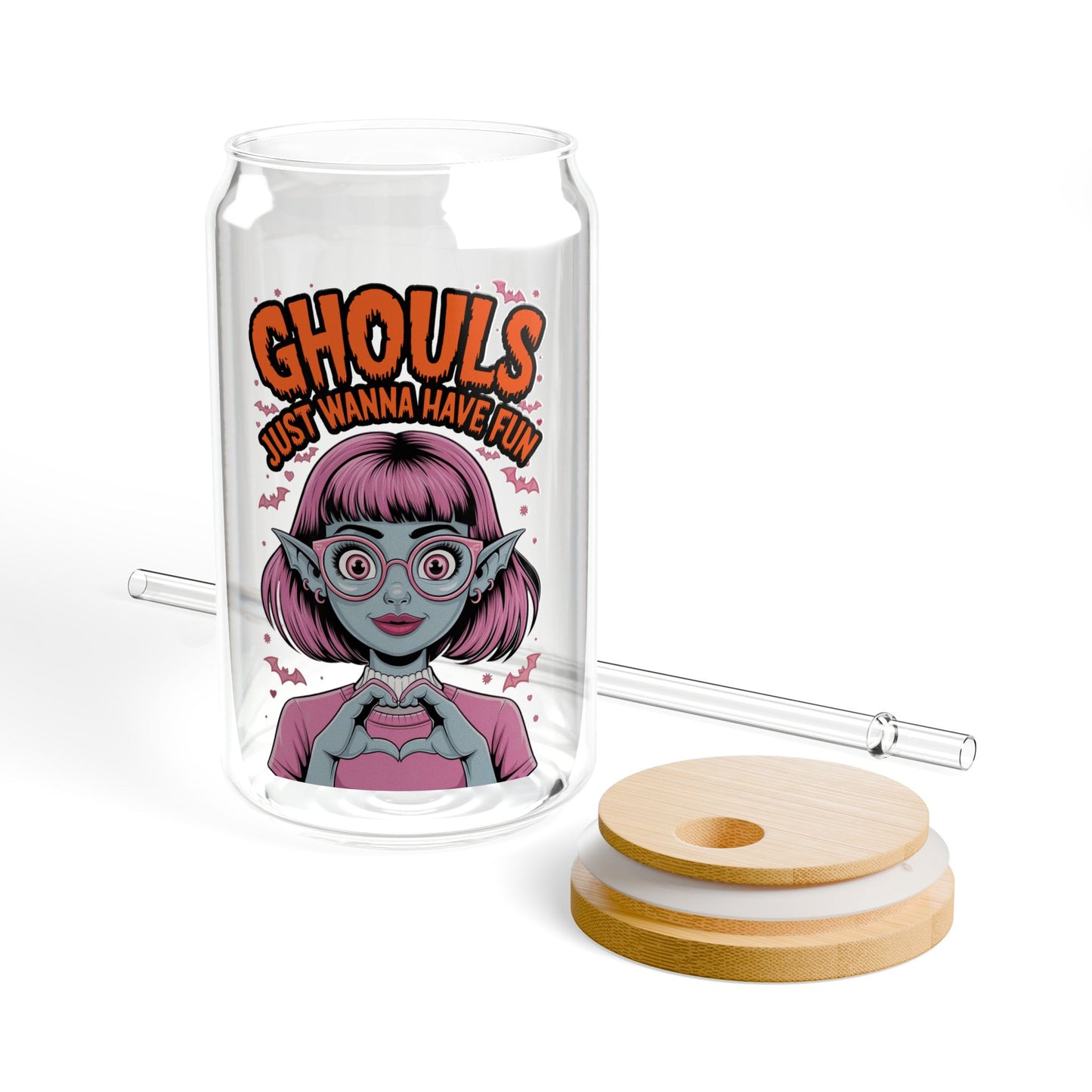 Ghouls Just Wanna Have Fun Sipper Mug – 16oz Spooky Drinkware