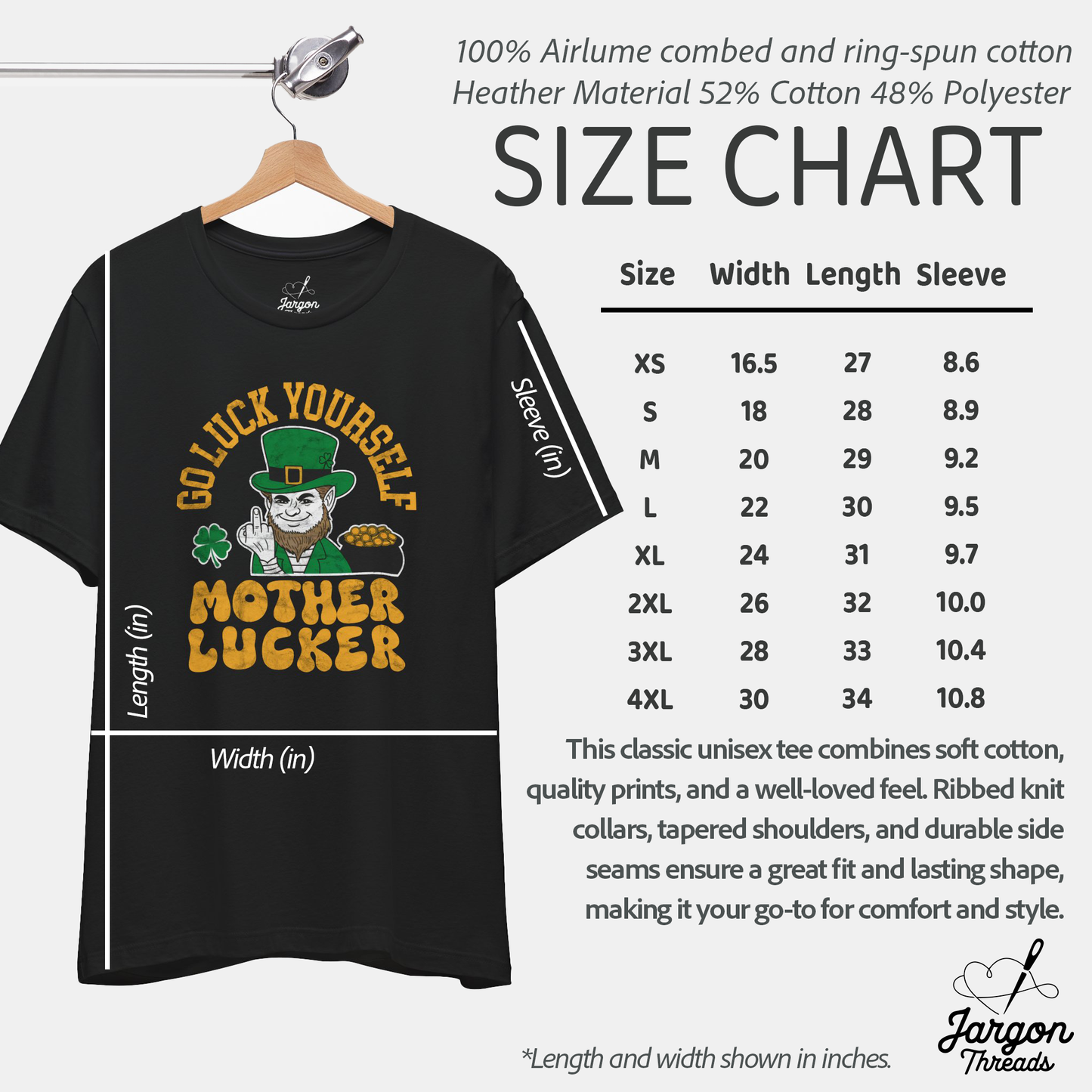 Go Luck Yourself, Mother Lucker! Funny St. Patricks Day T-Shirt