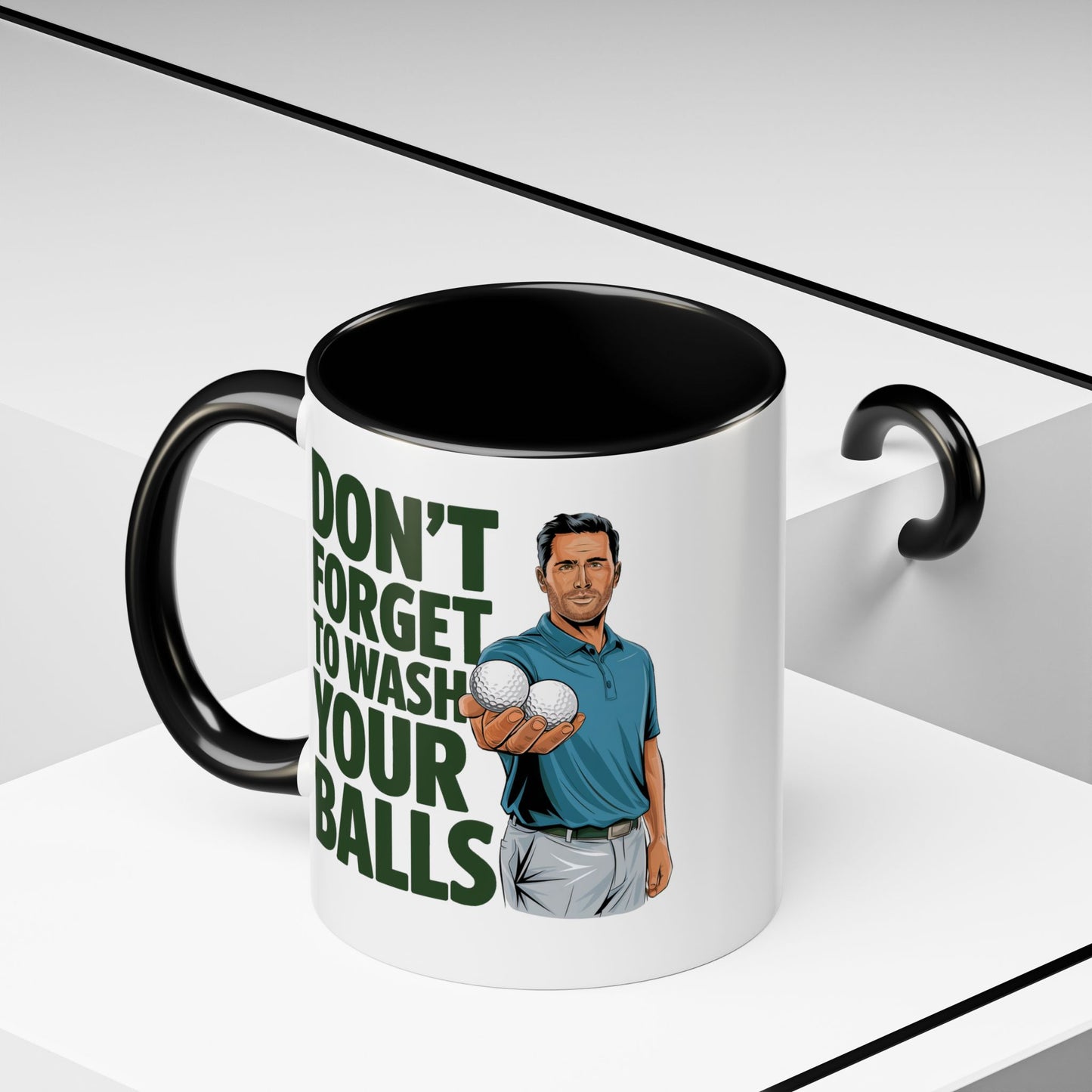 Don't Forget to Wash Your Balls" Mug – 11oz Tee Off with Laughter