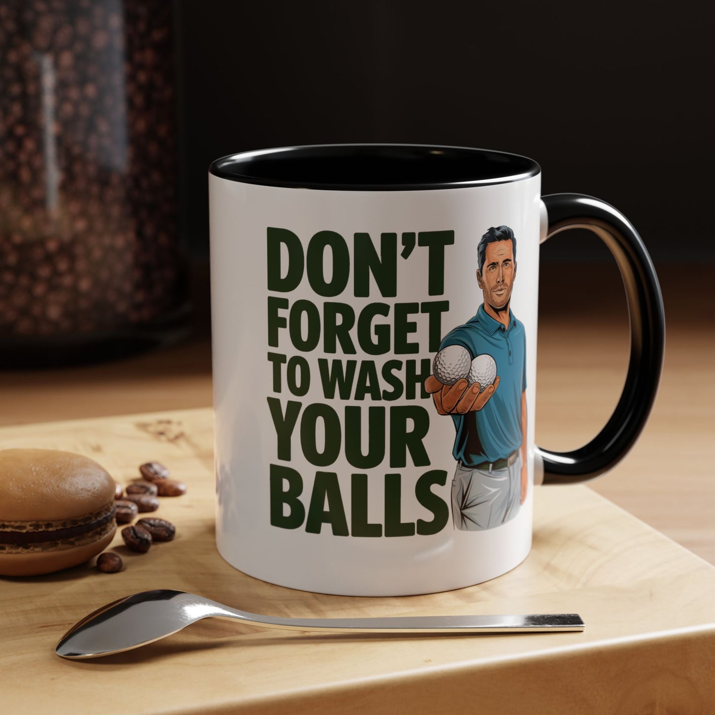 Don't Forget to Wash Your Balls" Mug – 11oz Tee Off with Laughter