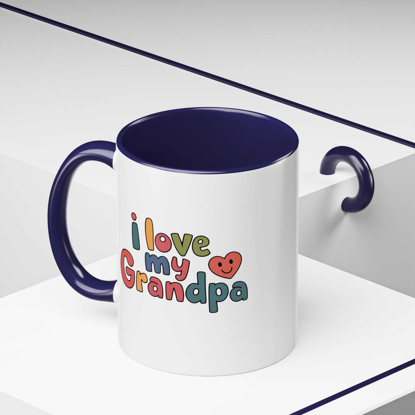 I Love my Grandpa Colorful Mug - Gift for the grandkids