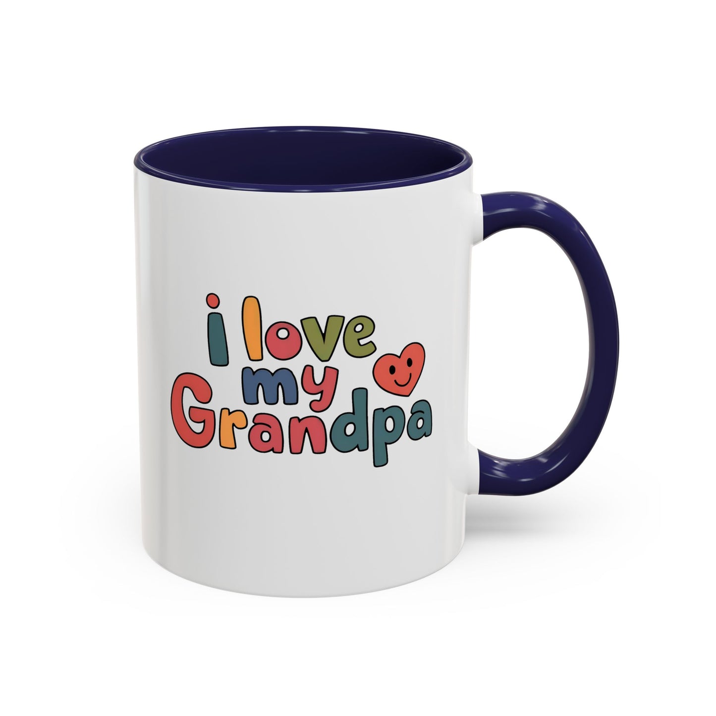 I Love my Grandpa Colorful Mug - Gift for the grandkids