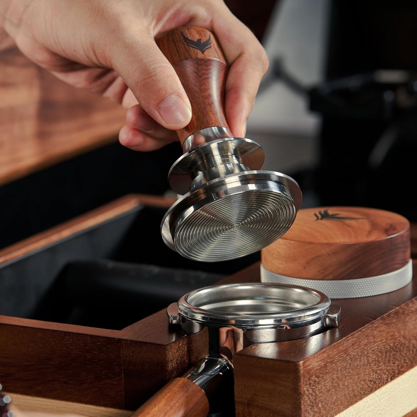 KNODOS 52mm-58.5mm Rosewood Tamper