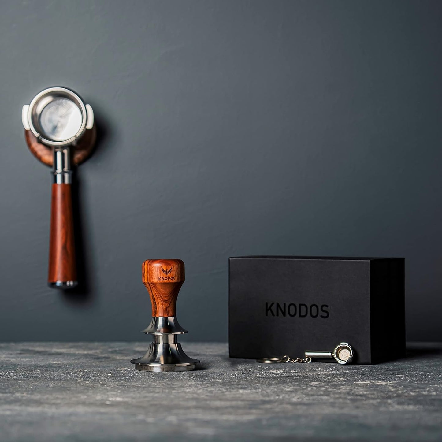 KNODOS 52mm-58.5mm Rosewood Tamper