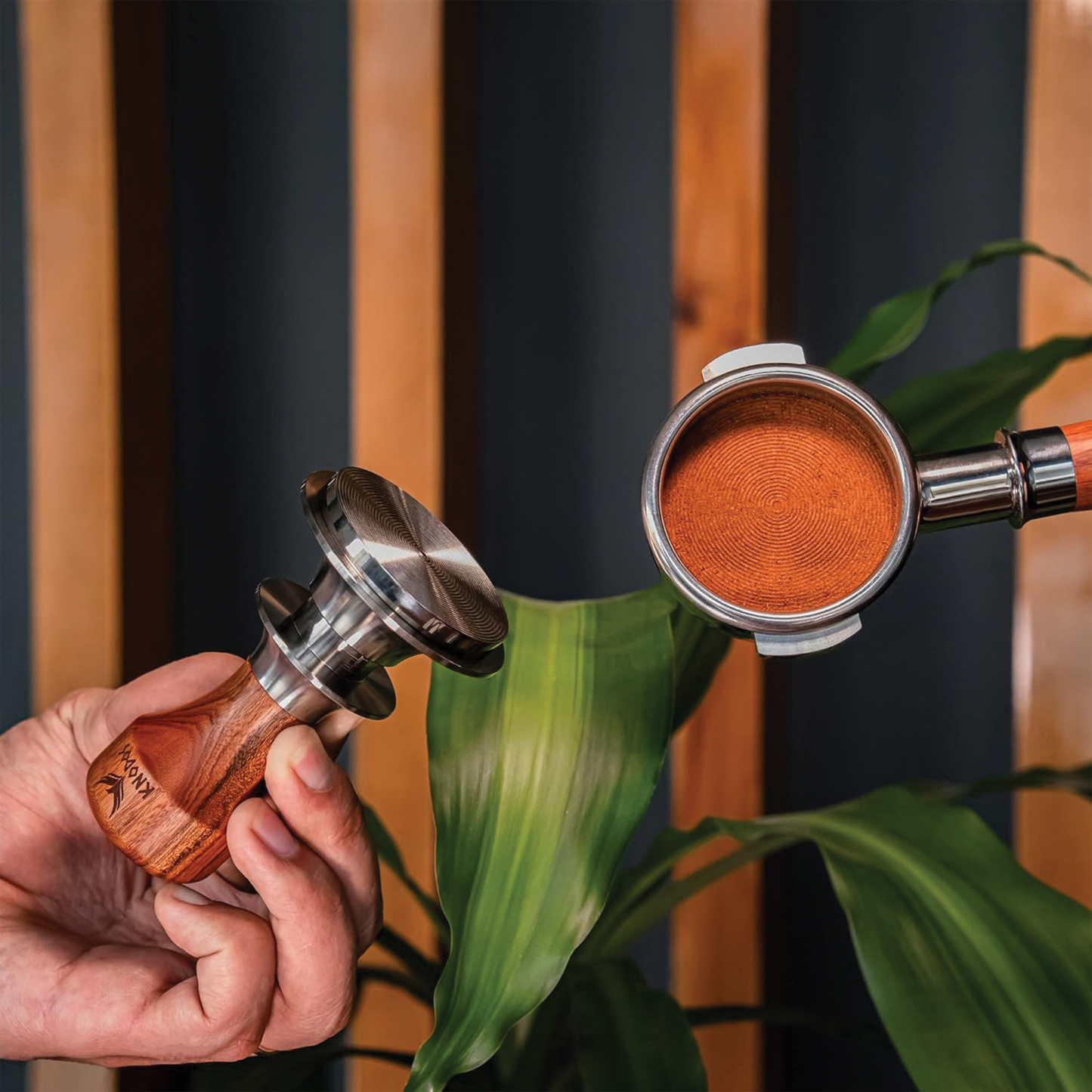 KNODOS 52mm-58.5mm Rosewood Tamper