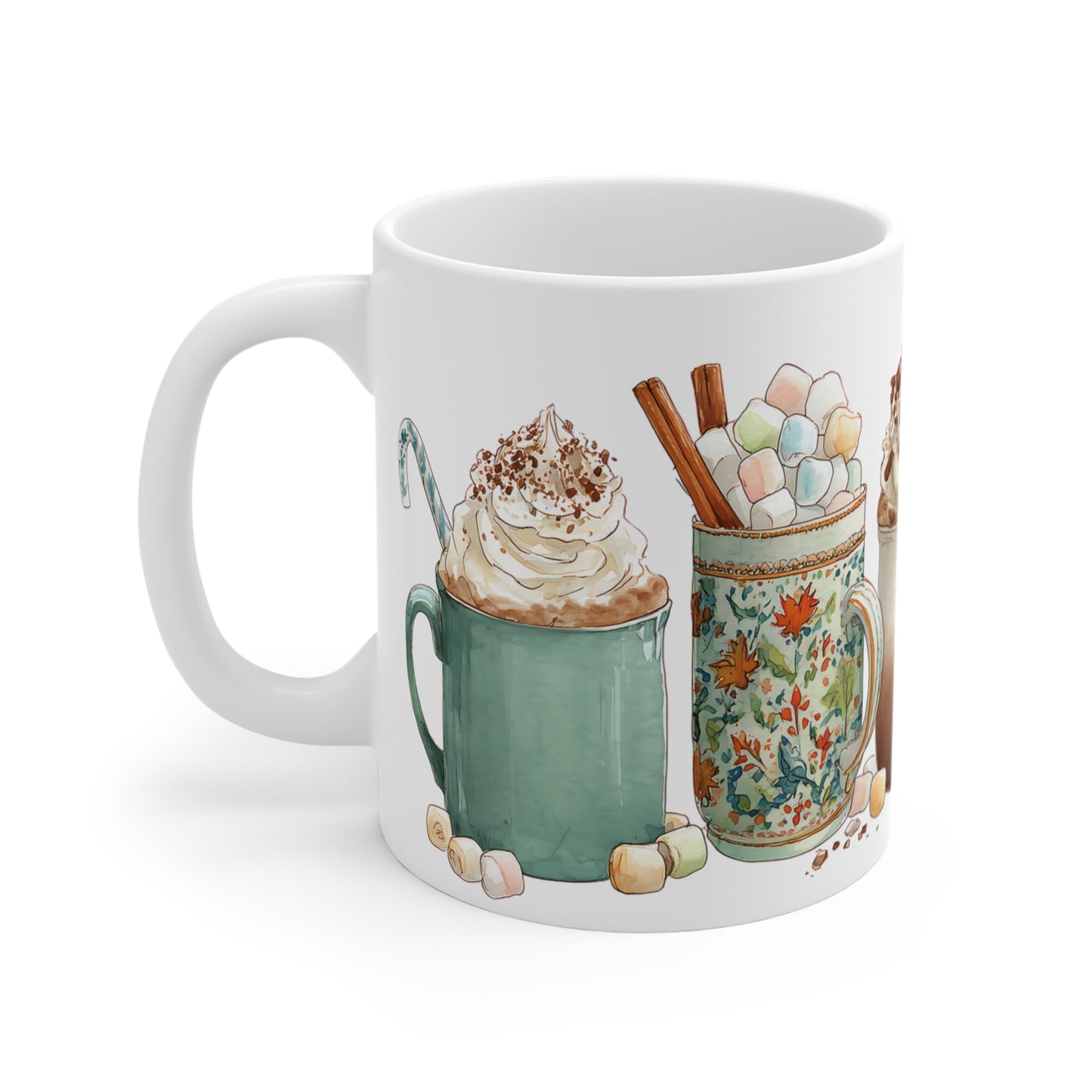 Hot Cocoa Mug | Watercolor Collection Seasonal: Fall