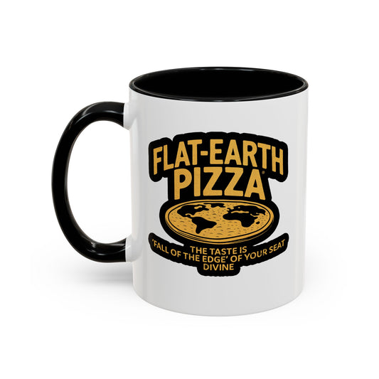 Flat Earth Pizza" Mug – 11oz Conspiracy Series