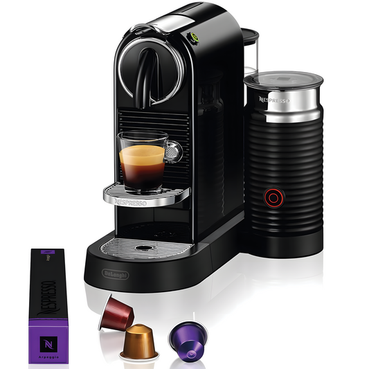 Nespresso CitiZ Espresso Machine with Milk Frother – Black