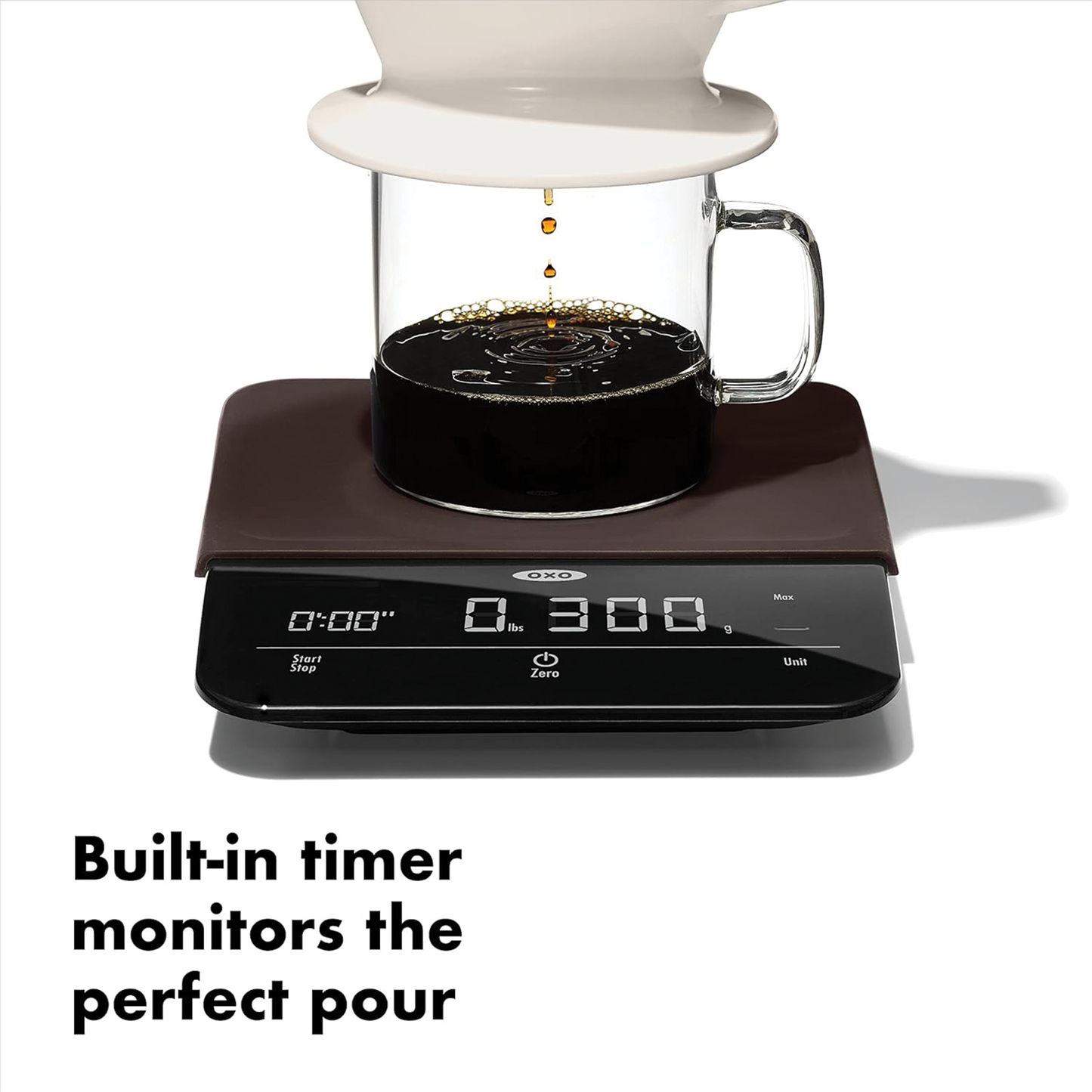 OXO Brew Precision Coffee Scale with Timer – 6 lb Capacity | Black
