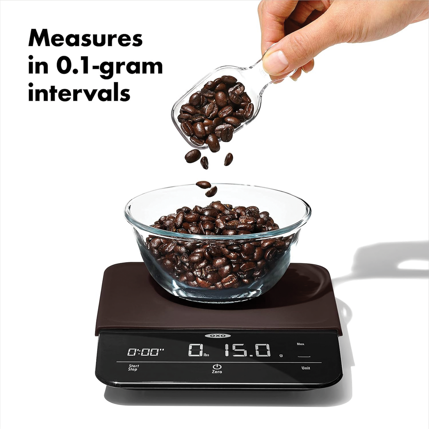 OXO Brew Precision Coffee Scale with Timer – 6 lb Capacity | Black