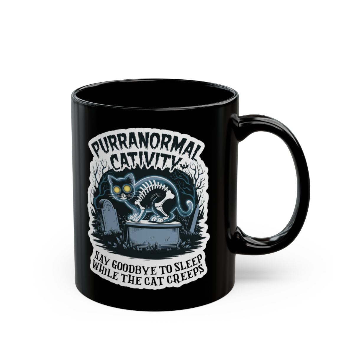 Purranormal Cativity, Spooky Halloween Cat Mug