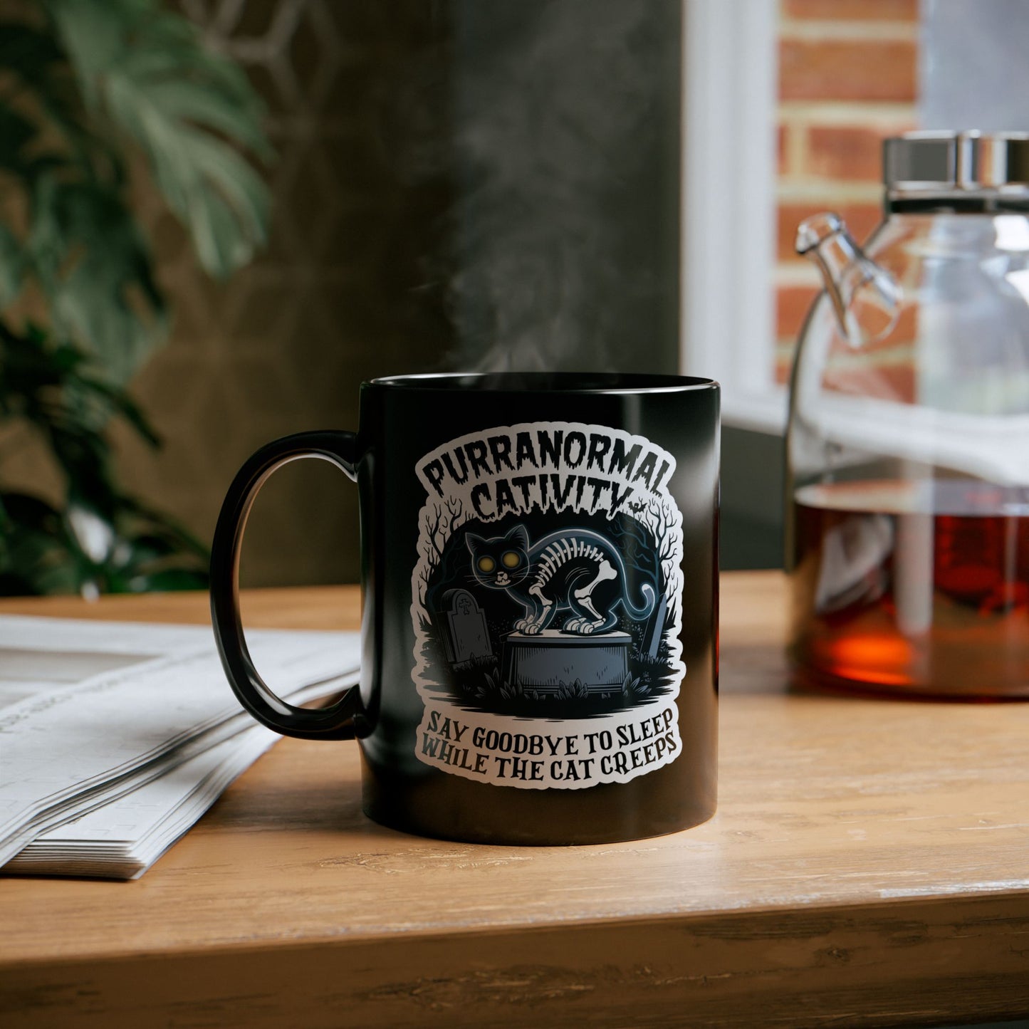 Purranormal Cativity, Spooky Halloween Cat Mug