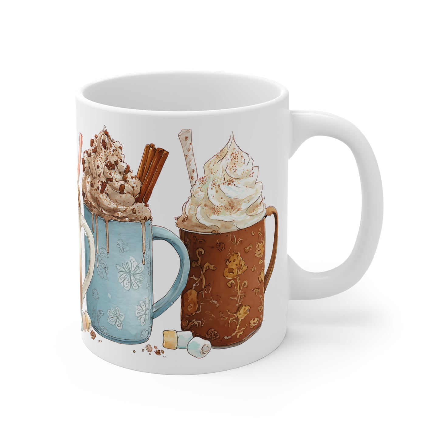 Hot Cocoa Mug | Watercolor Collection Seasonal: Fall