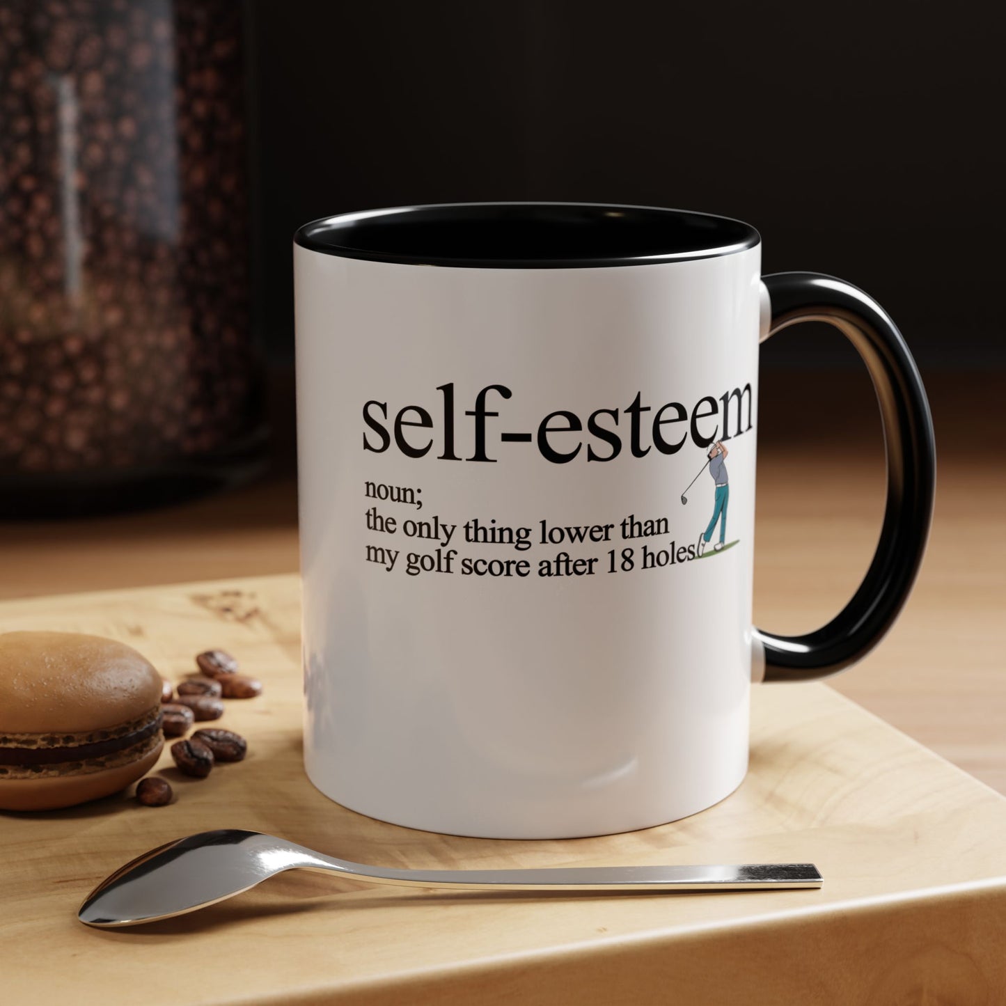 Self Esteem" Mug – 11oz Humor for Golf Lovers