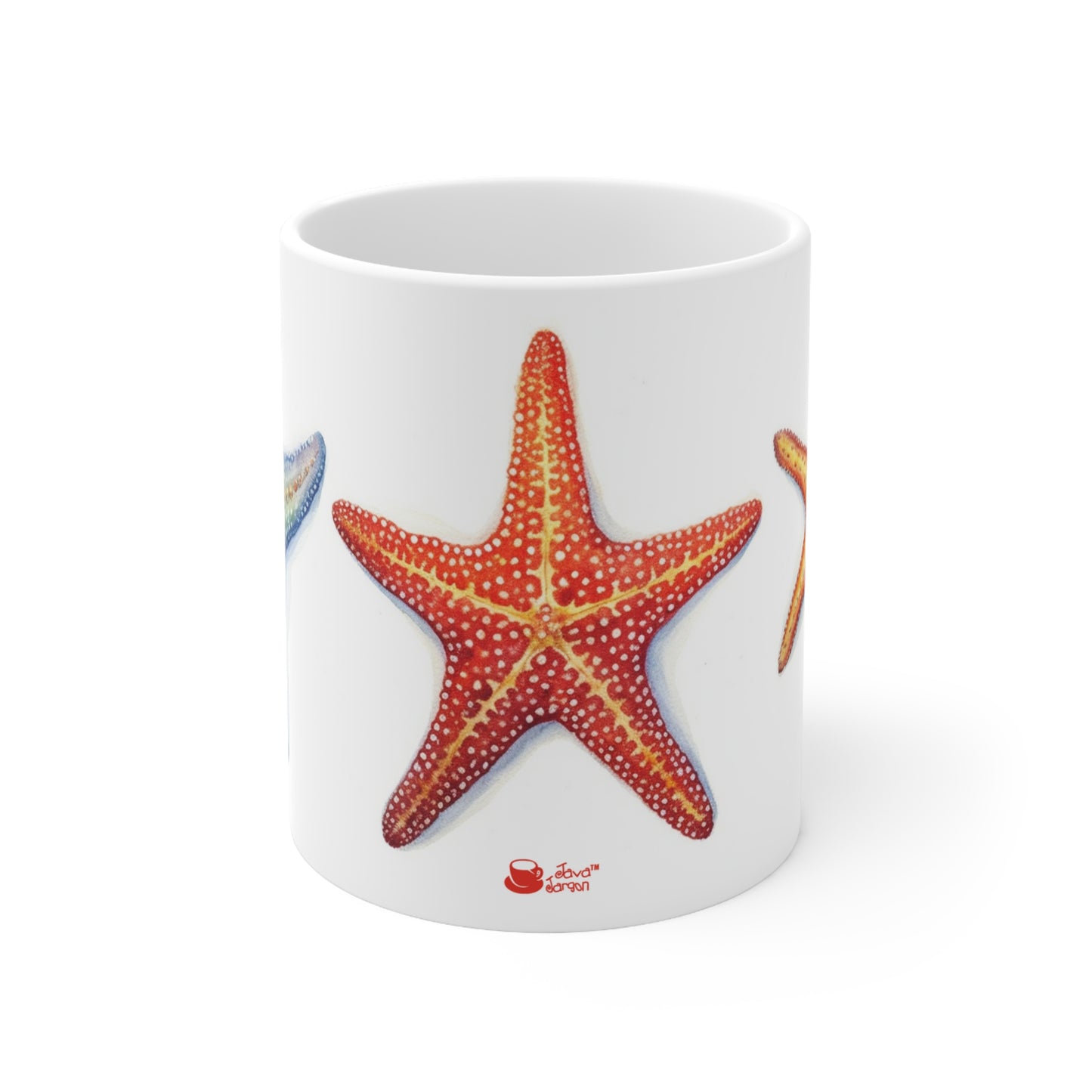 Starfish Symphony, Watercolor Sea Life Series Collectible Coffee Mug