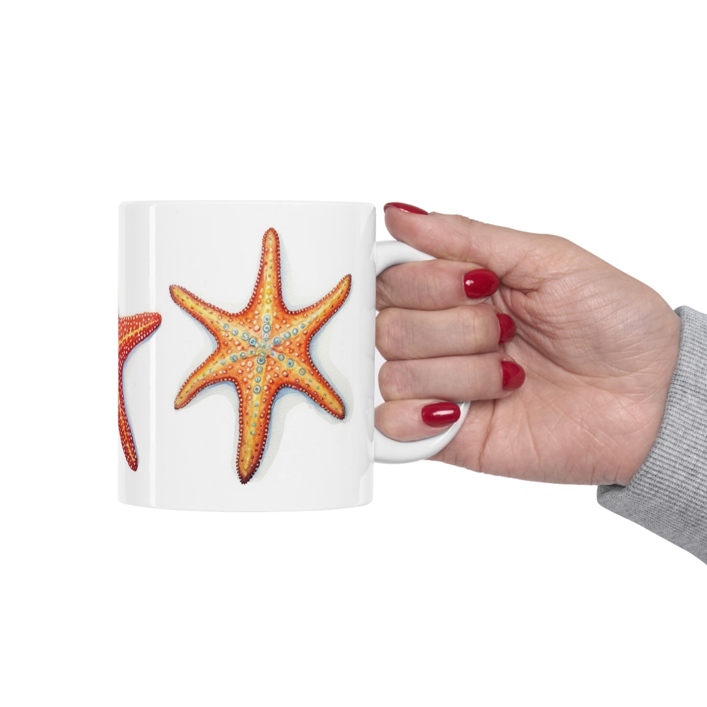 Starfish Symphony, Watercolor Sea Life Series Collectible Coffee Mug