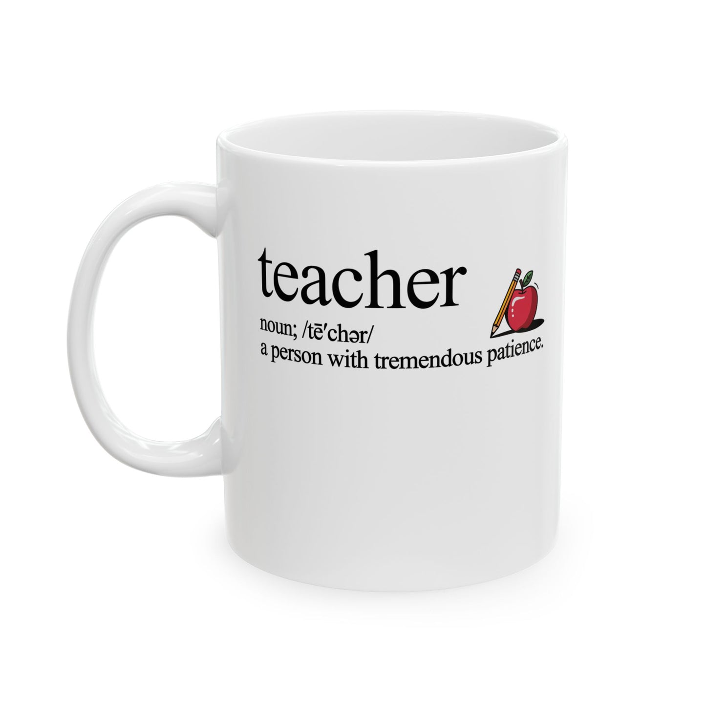 Teacher Definition Mug, Minimalist Gift for Educators