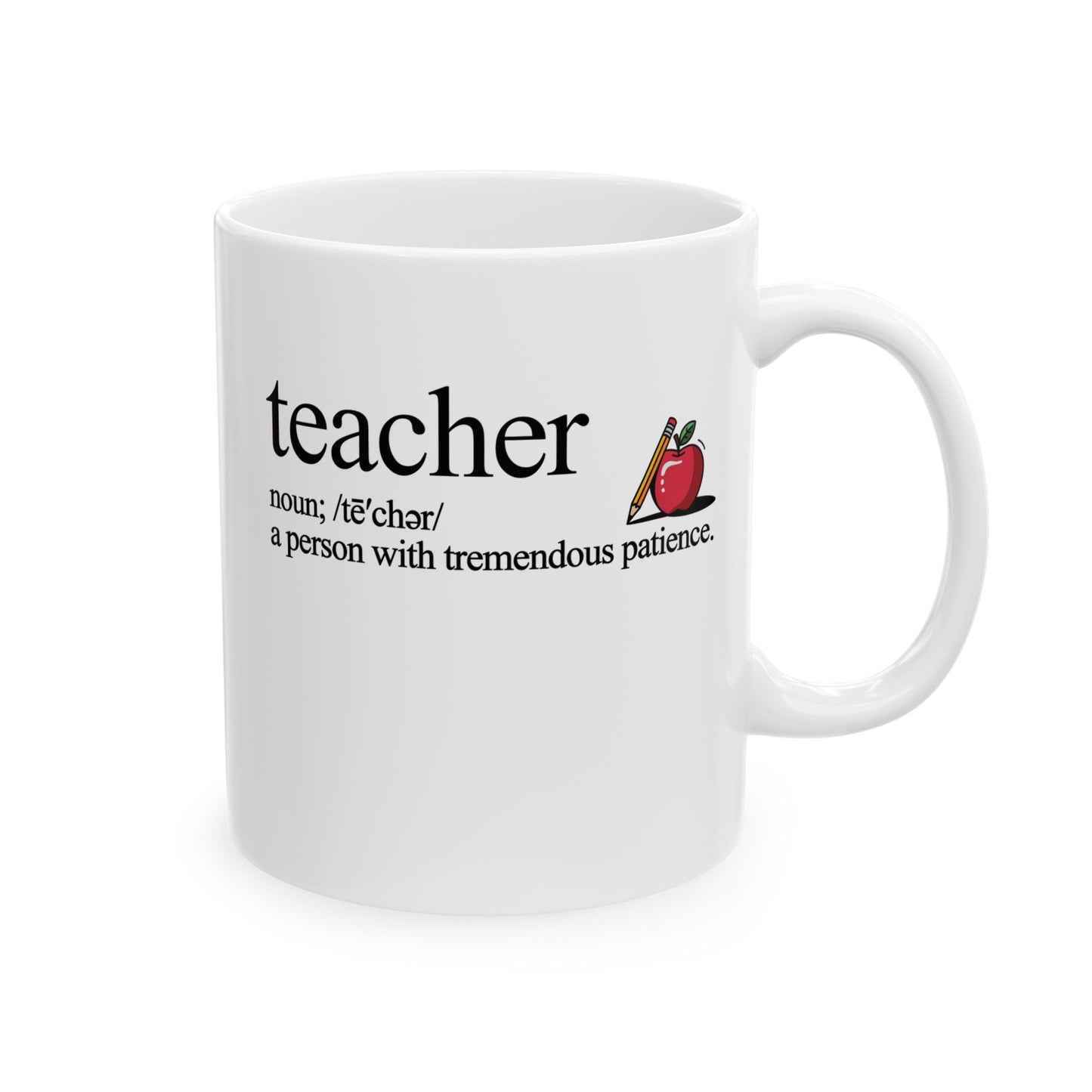 Teacher Definition Mug, Minimalist Gift for Educators