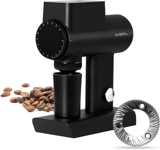 TIMEMORE Sculptor 064S Flat Burr Electric Coffee Grinder | Black or White