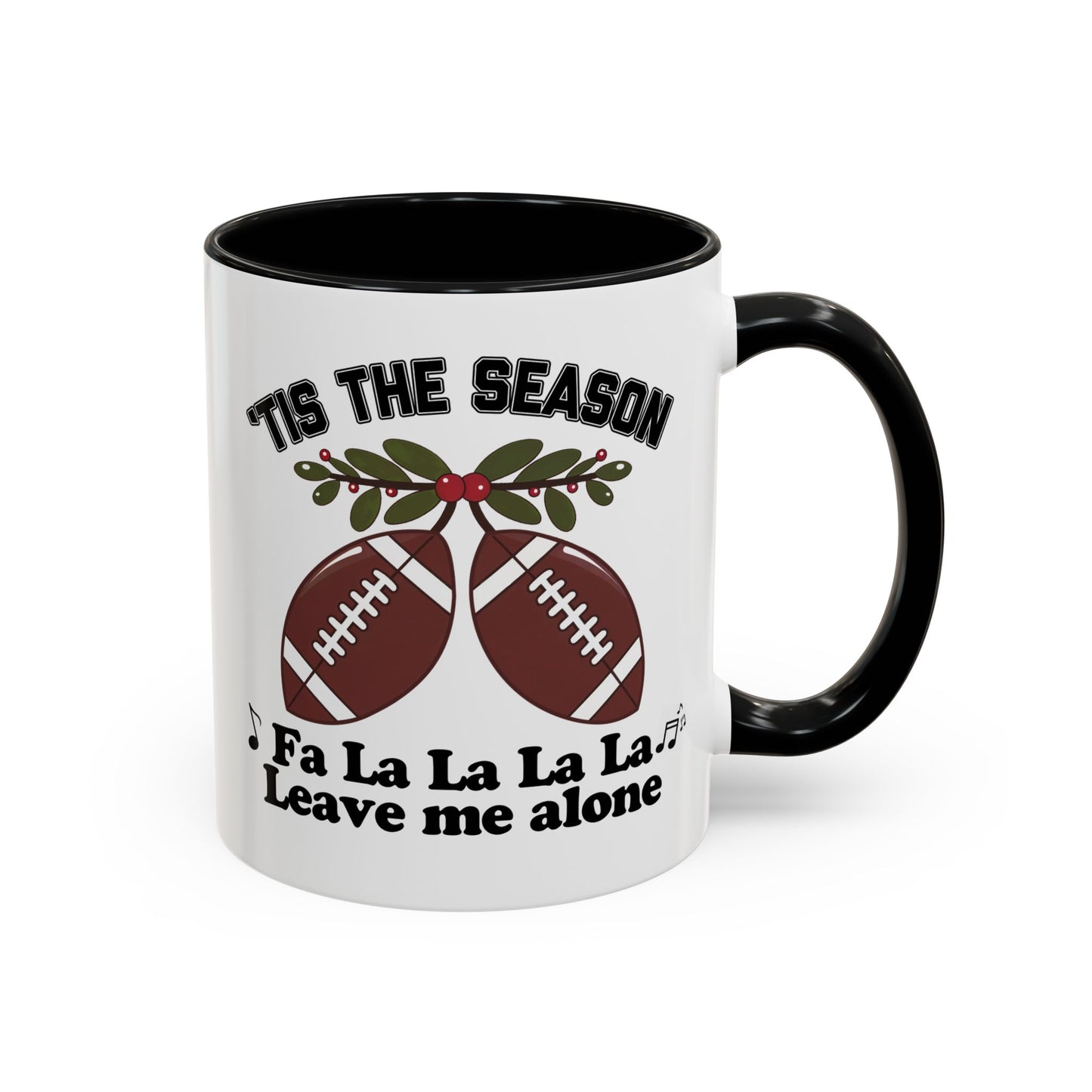 Tis the Season Football Mug, 11oz Funny Holiday Gift for Football Fans