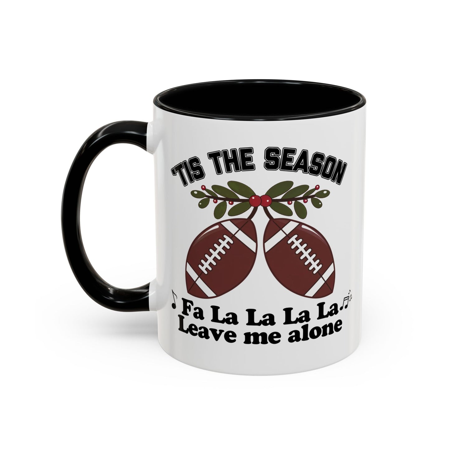 Tis the Season Football Mug, 11oz Funny Holiday Gift for Football Fans