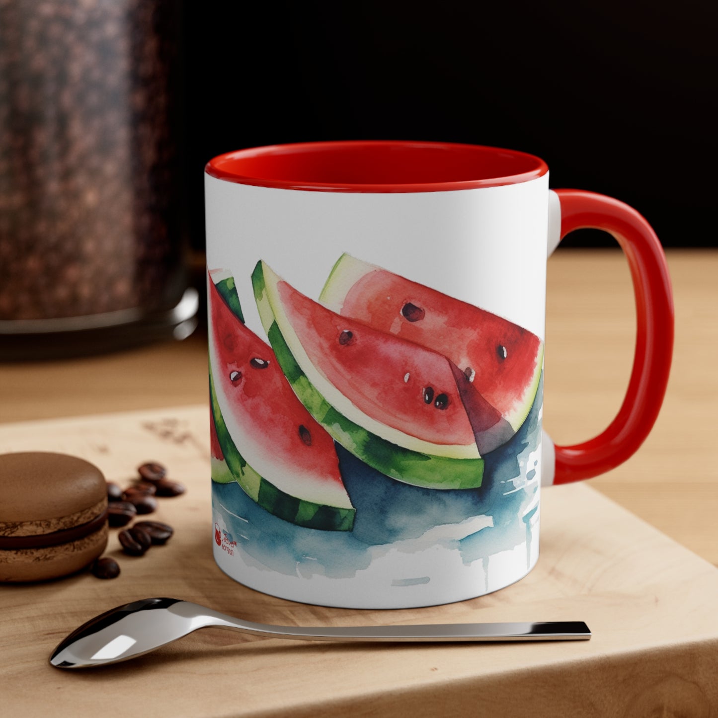 Slice of Summertime, Watercolor Watermelon Collectible ACCENT Coffee Mug