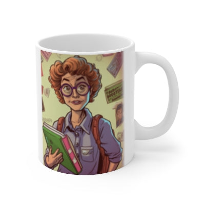 Your Mom Goes To College. 11oz Graphic Print Funny Coffee Mug.