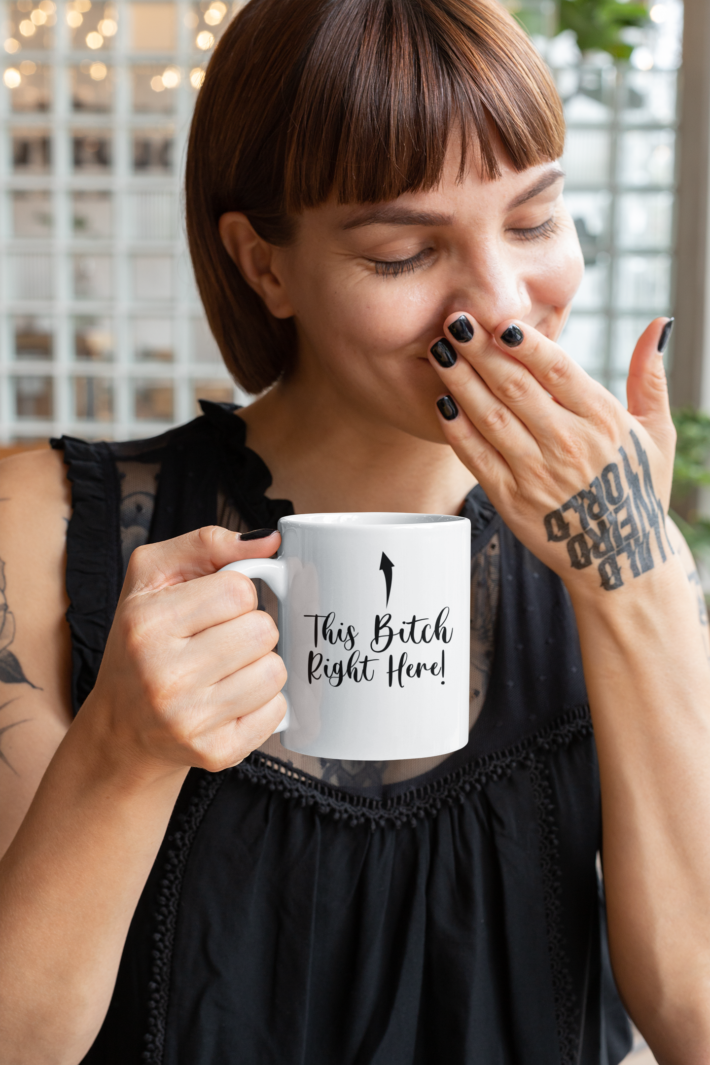 This Bitch Right Here! Humorous Coffee Mug!